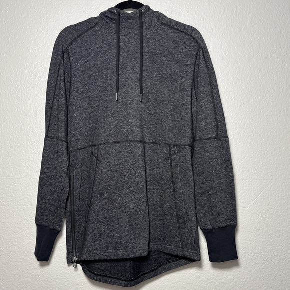 Under Armour Other - Under Armour Speckle Terry Hoodie Mens Size M Black Fitted Pocket Sweatshirt